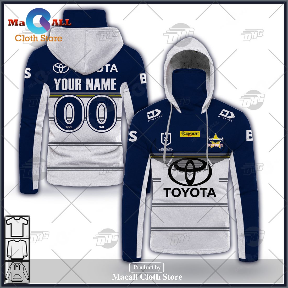 Personalize NRL North Queensland Cowboys 2023 Away Jersey Hoodie Sweatshirt 3D Personalize NRL North Queensland Cowboys 2023 Away Jersey Hoodie Sweatshirt 3D