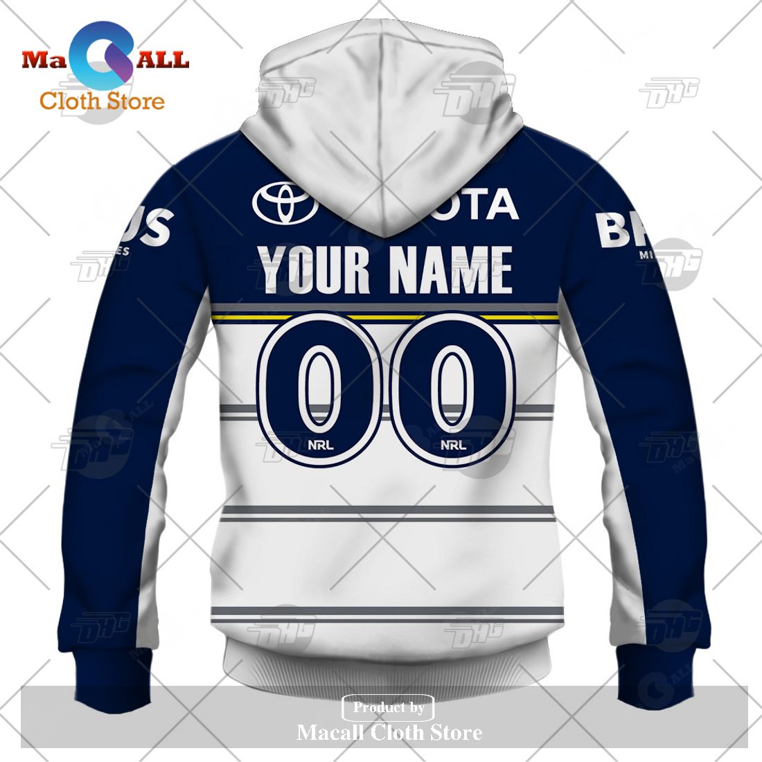 Personalize NRL North Queensland Cowboys 2023 Away Jersey Hoodie Sweatshirt 3D Personalize NRL North Queensland Cowboys 2023 Away Jersey Hoodie Sweatshirt 3D