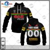 Personalize NRL Penrith Panthers 2023 Men’s Dark Training Jersey Hoodie Sweatshirt 3D