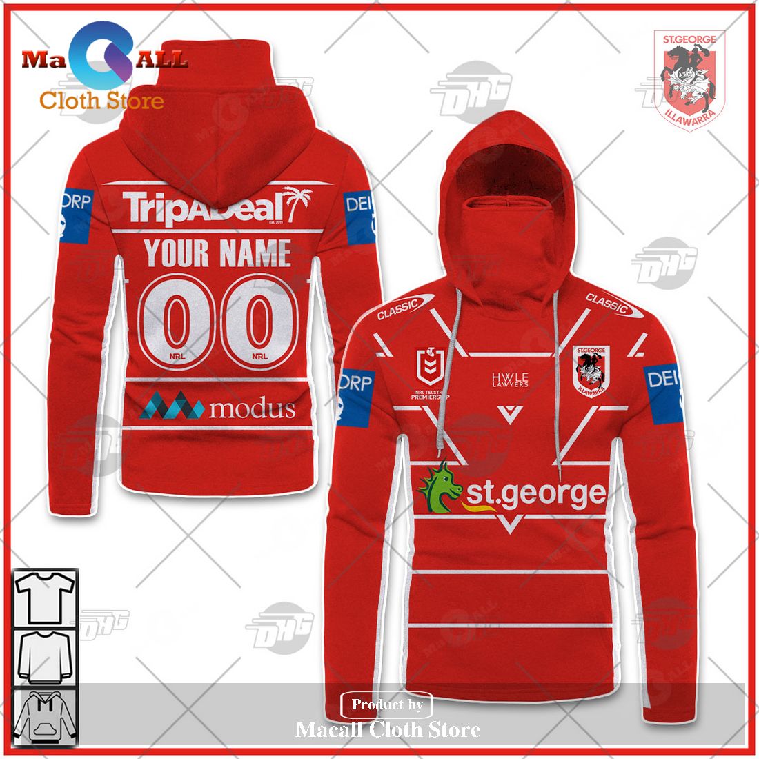 Personalize NRL St. George Illawarra Dragons 2023 Alternate Jersey Hoodie Sweatshirt 3D Personalize NRL St. George Illawarra Dragons 2023 Alternate Jersey Hoodie Sweatshirt 3D