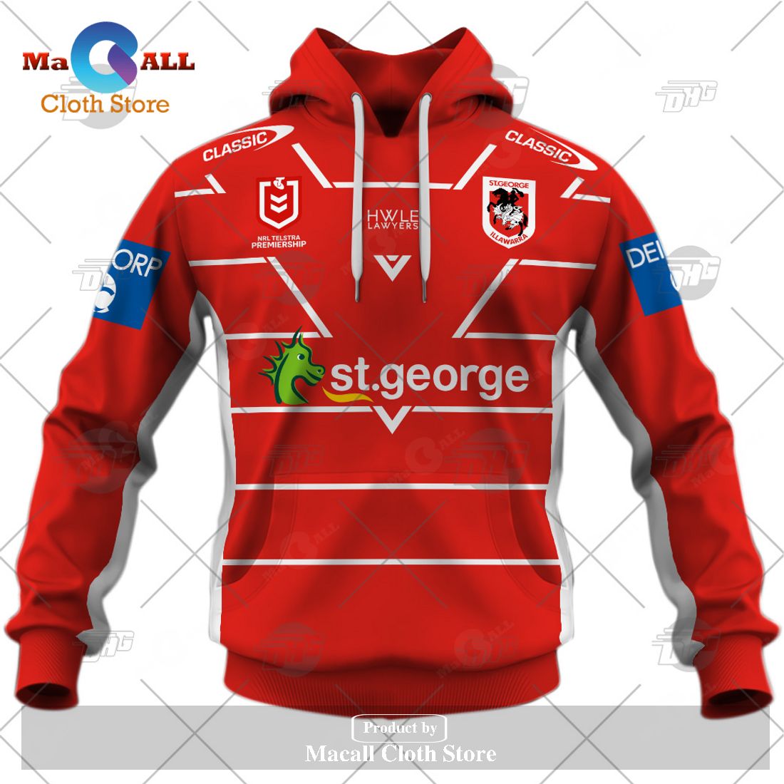 Personalize NRL St. George Illawarra Dragons 2023 Alternate Jersey Hoodie Sweatshirt 3D Personalize NRL St. George Illawarra Dragons 2023 Alternate Jersey Hoodie Sweatshirt 3D