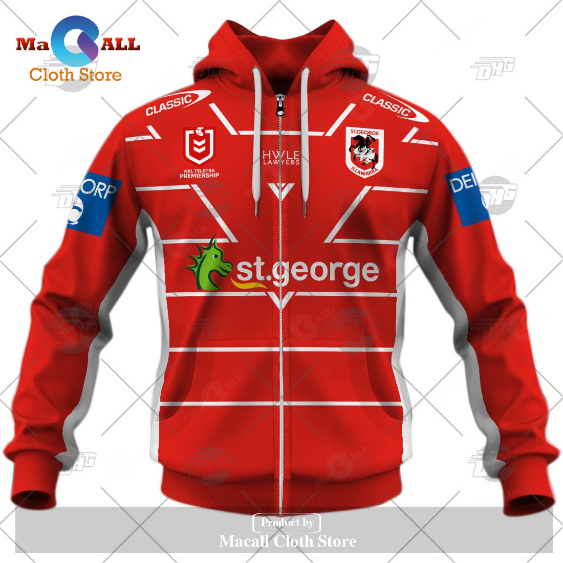 Personalize NRL St. George Illawarra Dragons 2023 Alternate Jersey Hoodie Sweatshirt 3D Personalize NRL St. George Illawarra Dragons 2023 Alternate Jersey Hoodie Sweatshirt 3D