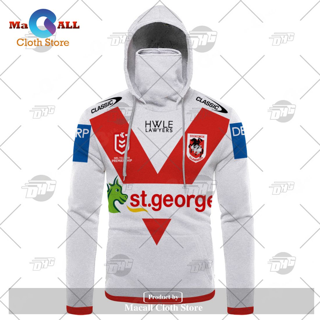 Personalize NRL St. George Illawarra Dragons 2023 Home Jersey Hoodie Sweatshirt 3D Personalize NRL St. George Illawarra Dragons 2023 Home Jersey Hoodie Sweatshirt 3D