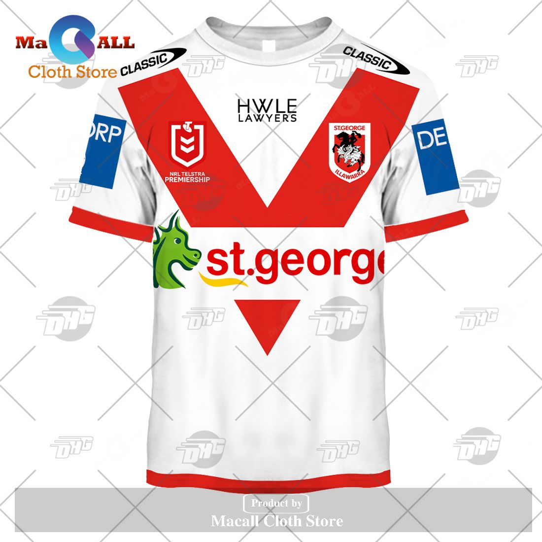 Personalize NRL St. George Illawarra Dragons 2023 Home Jersey Hoodie Sweatshirt 3D Personalize NRL St. George Illawarra Dragons 2023 Home Jersey Hoodie Sweatshirt 3D