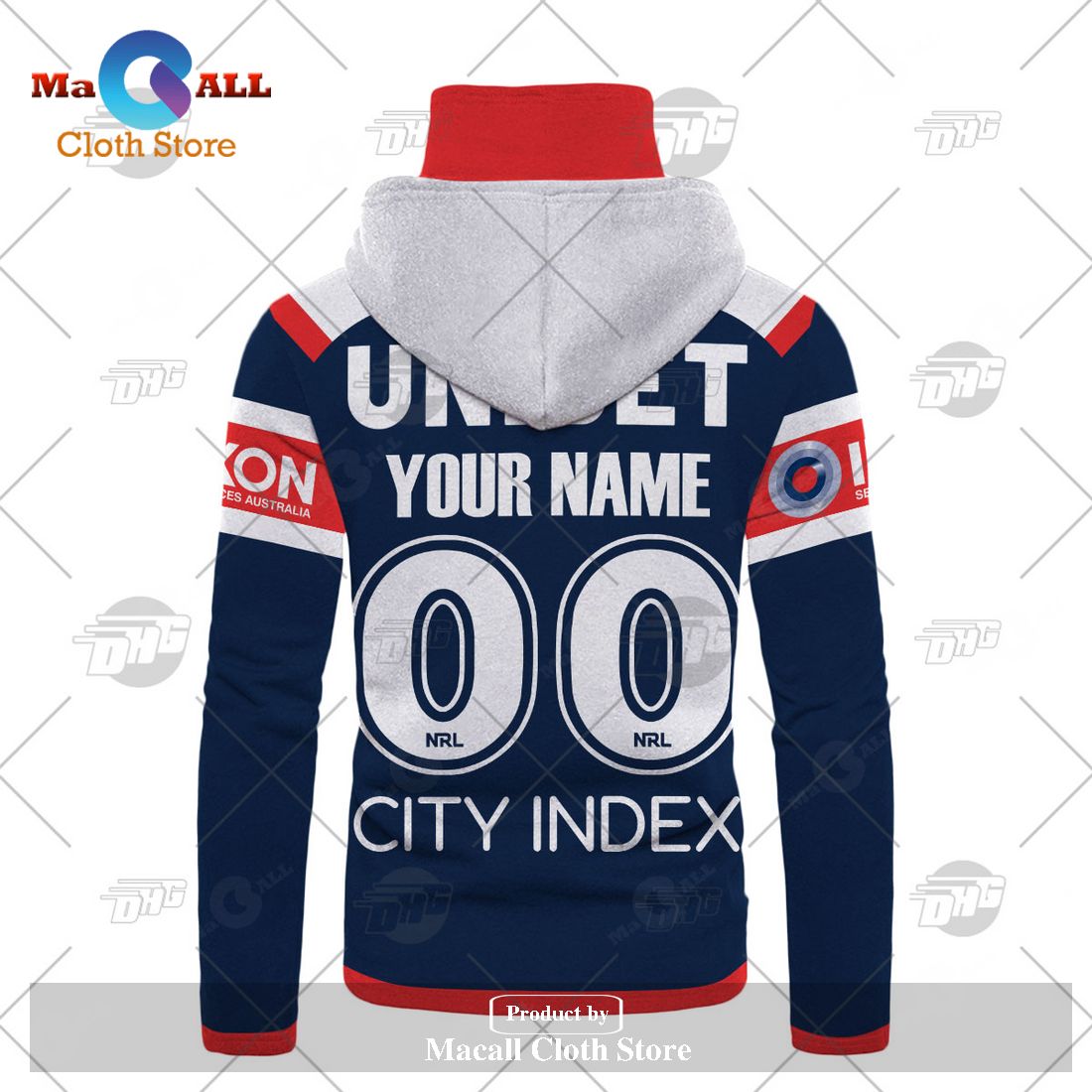 Personalize NRL Sydney Roosters 2023 Home Jersey Hoodie Sweatshirt 3D Personalize NRL Sydney Roosters 2023 Home Jersey Hoodie Sweatshirt 3D