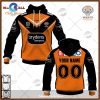 Personalize NRL Wests Tigers 2023 Home Jersey Hoodie Sweatshirt 3D