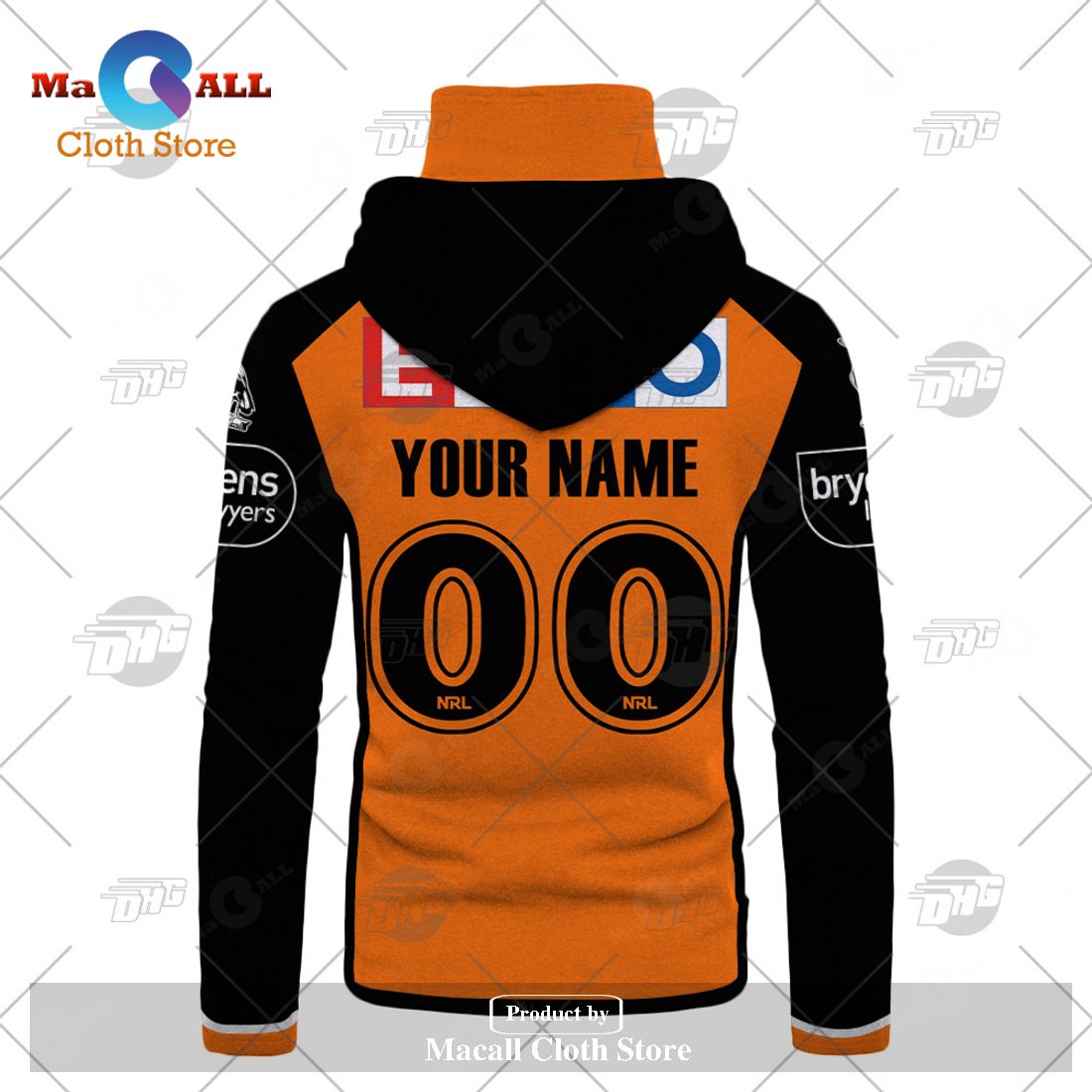 Personalize NRL Wests Tigers 2023 Away Jersey Hoodie Sweatshirt 3D Personalize NRL Wests Tigers 2023 Away Jersey Hoodie Sweatshirt 3D
