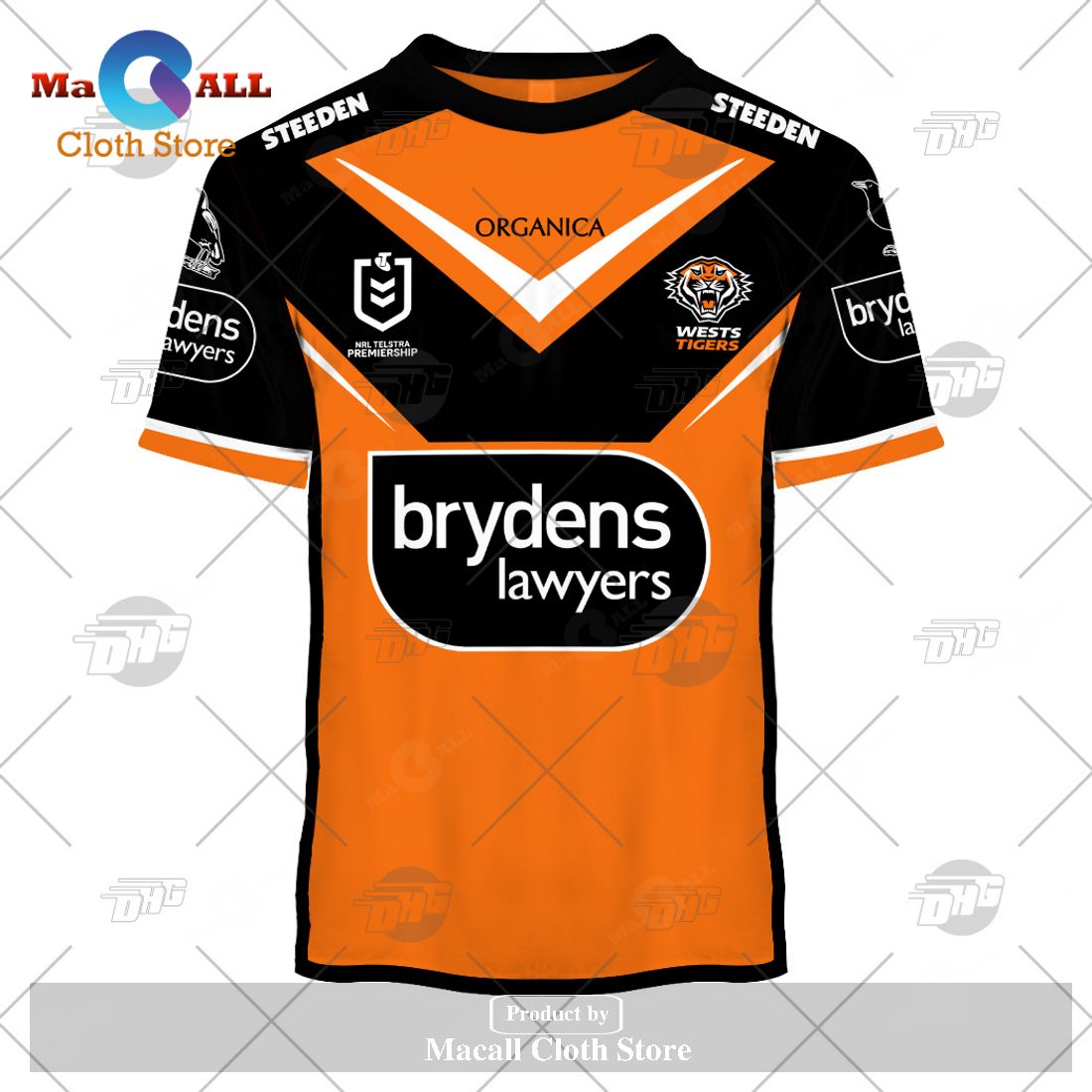 Personalize NRL Wests Tigers 2023 Away Jersey Hoodie Sweatshirt 3D Personalize NRL Wests Tigers 2023 Away Jersey Hoodie Sweatshirt 3D