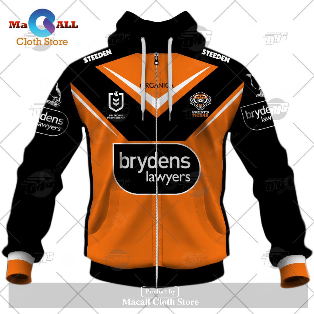 Personalize NRL Wests Tigers 2023 Away Jersey Hoodie Sweatshirt 3D Personalize NRL Wests Tigers 2023 Away Jersey Hoodie Sweatshirt 3D