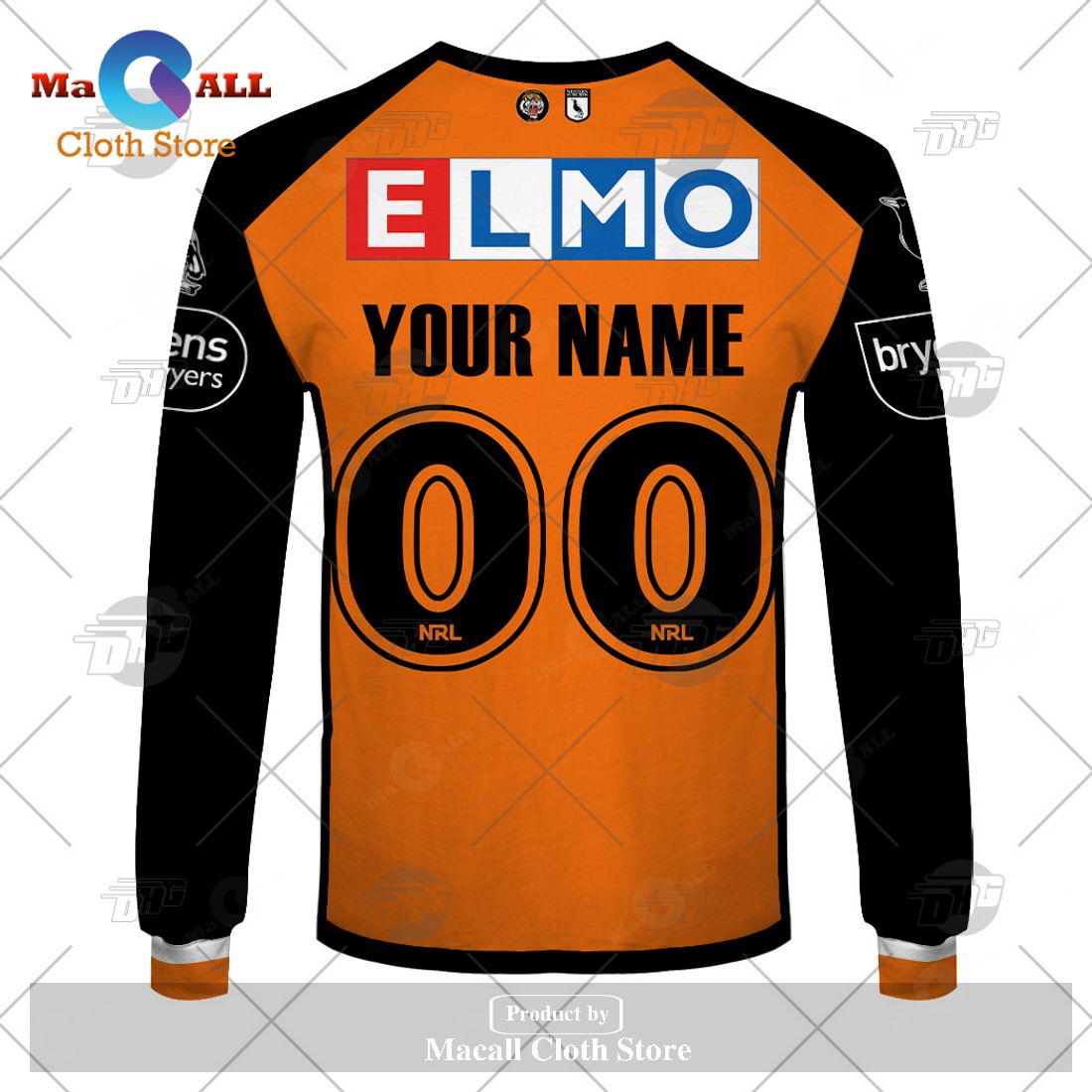 Personalize NRL Wests Tigers 2023 Away Jersey Hoodie Sweatshirt 3D Personalize NRL Wests Tigers 2023 Away Jersey Hoodie Sweatshirt 3D