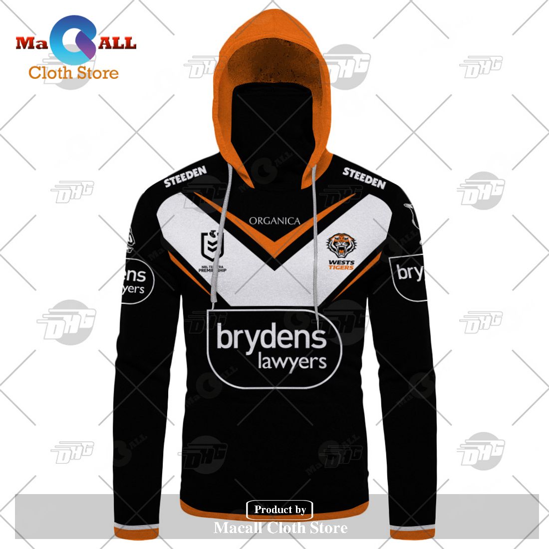 Personalize NRL Wests Tigers 2023 Home Jersey Hoodie Sweatshirt 3D Personalize NRL Wests Tigers 2023 Home Jersey Hoodie Sweatshirt 3D