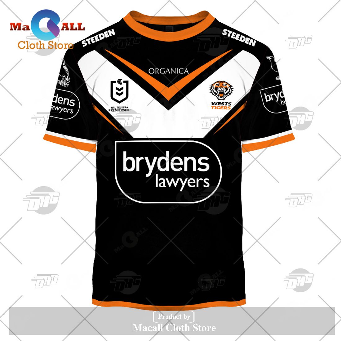 Personalize NRL Wests Tigers 2023 Home Jersey Hoodie Sweatshirt 3D Personalize NRL Wests Tigers 2023 Home Jersey Hoodie Sweatshirt 3D