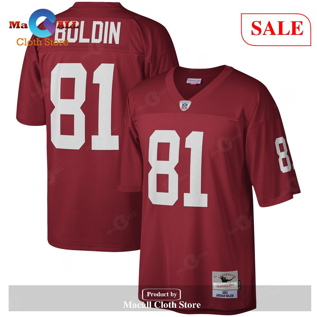 Mitchell & Ness Anquan Boldin Arizona Cardinals Cardinal 2003 Legacy Replica Jersey