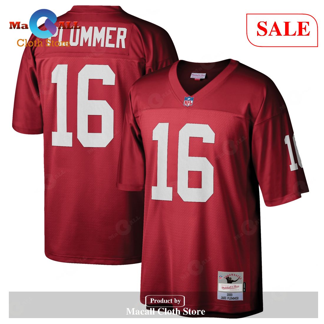 Mitchell & Ness Jake Plummer Arizona Cardinals Cardinal Retired Player Legacy Replica Jersey