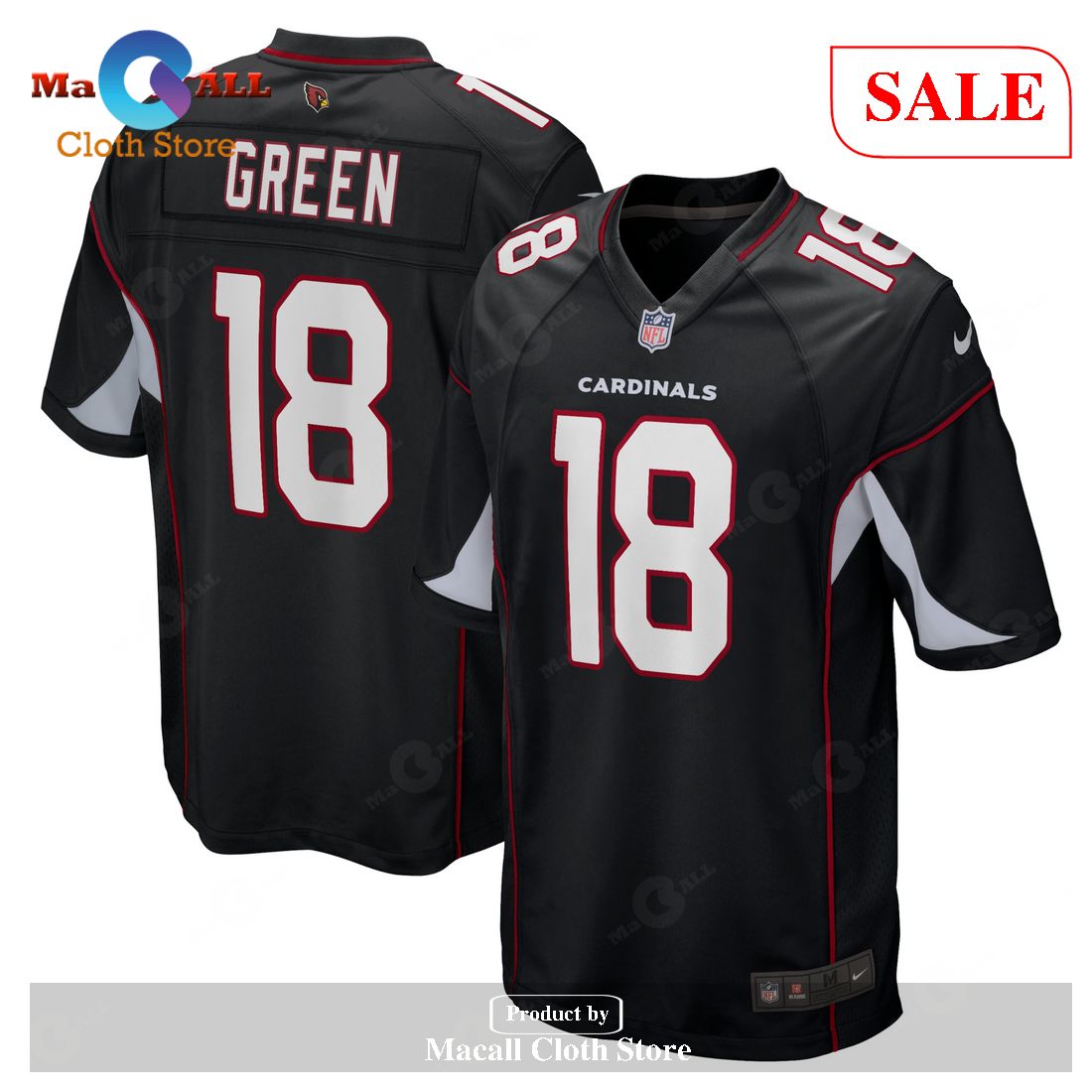 Nike A.J. Green Arizona Cardinals Black Game Jersey