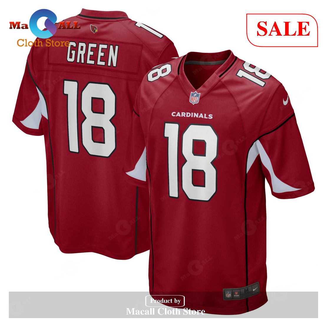 Nike A.J. Green Arizona Cardinals Cardinal Game Jersey