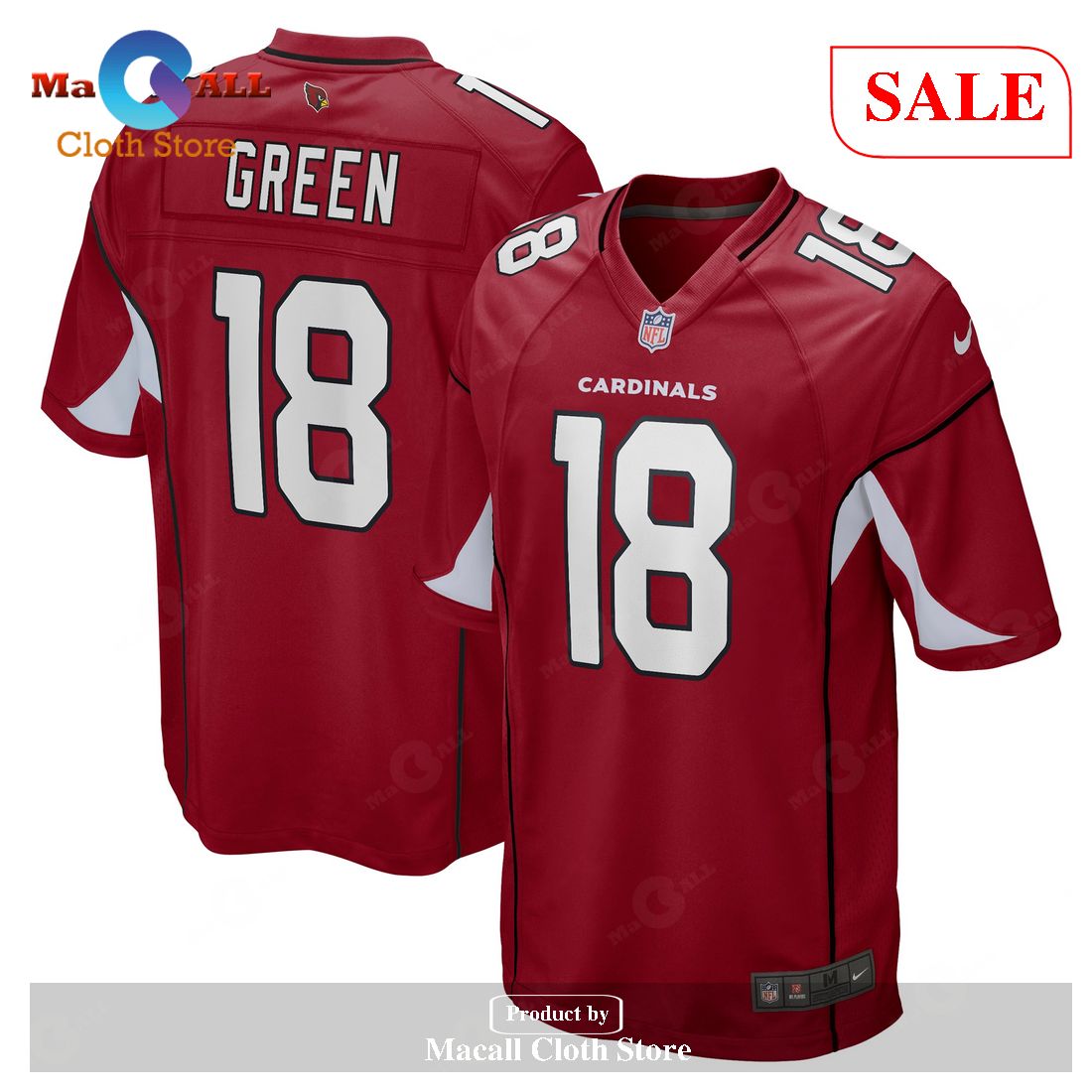 Nike A.J. Green Arizona Cardinals Cardinal Game Player Jersey