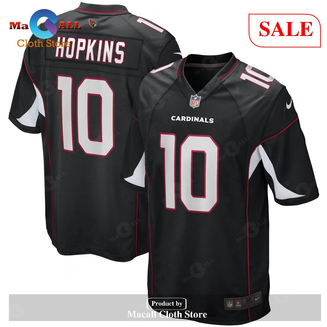 Nike DeAndre Hopkins Arizona Cardinals Black Game Jersey