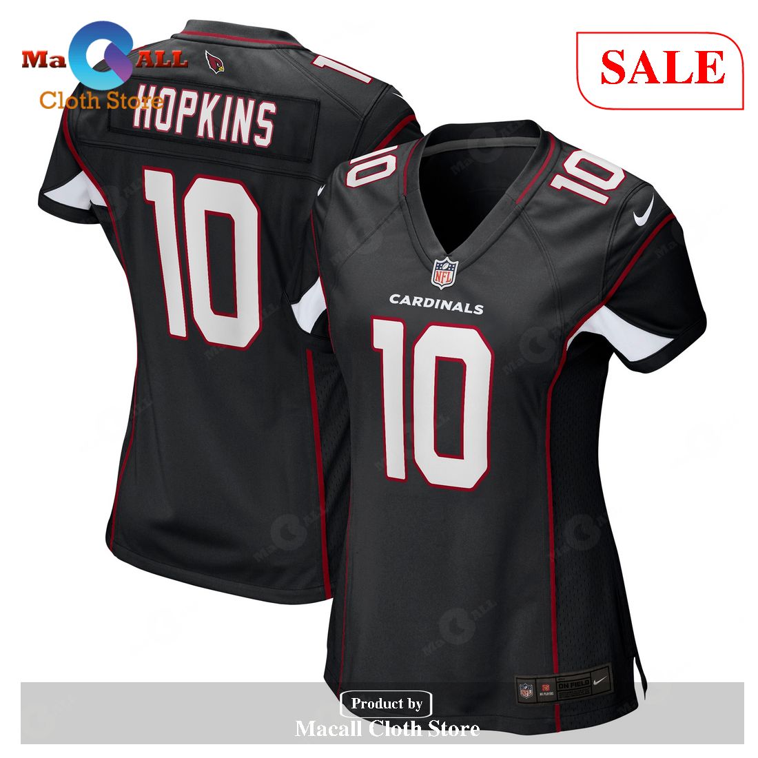 Nike DeAndre Hopkins Arizona Cardinals Women’s Black Player Game Jersey