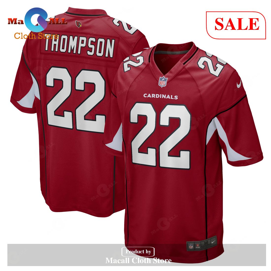 Nike Deionte Thompson Arizona Cardinals Cardinal Game Player Jersey
