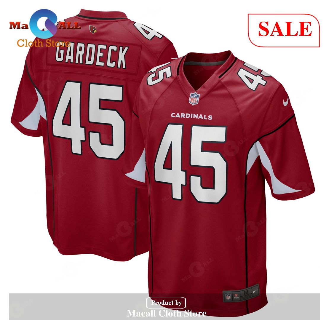 Nike Dennis Gardeck Arizona Cardinals Cardinal Game Jersey