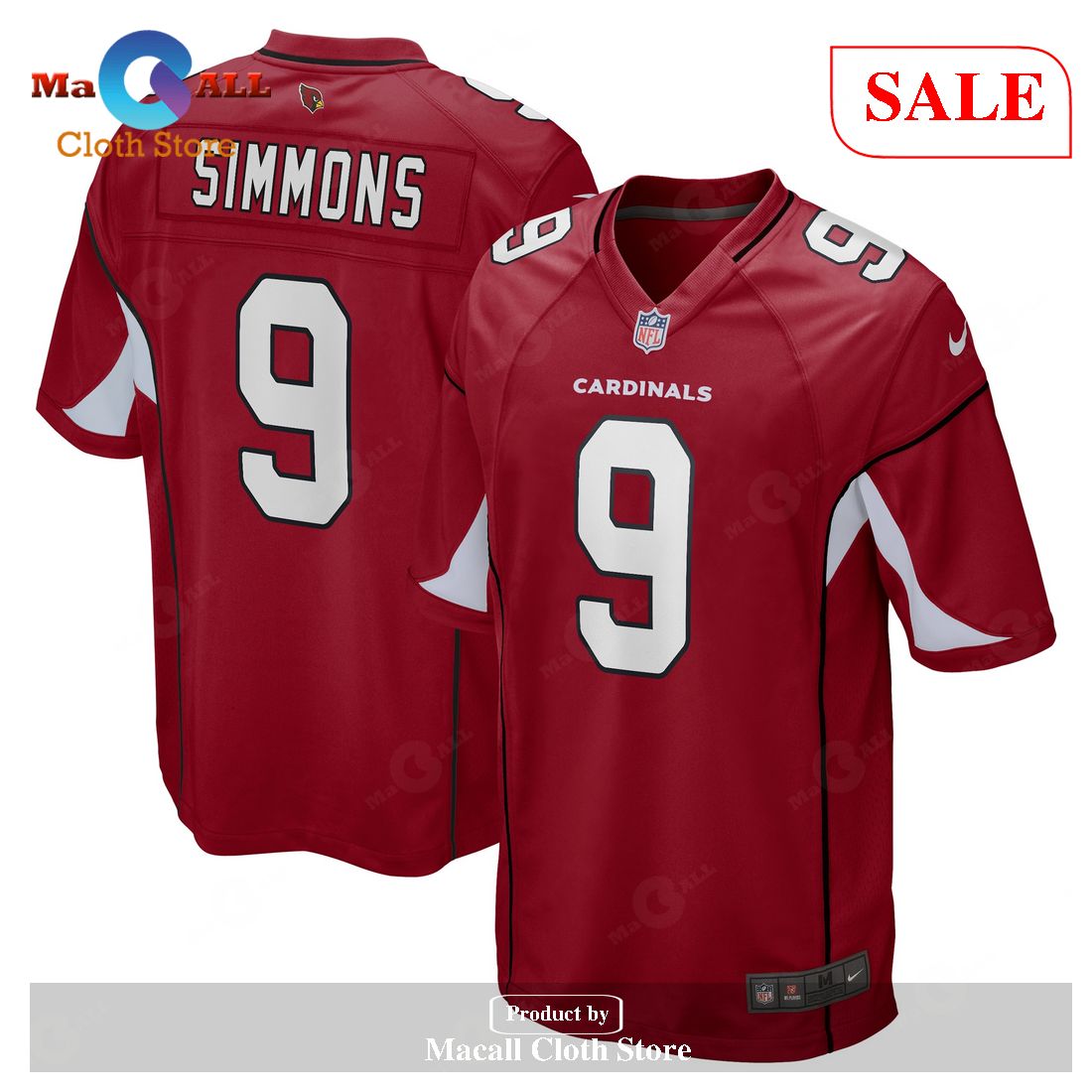Nike Isaiah Simmons Arizona Cardinals Cardinal Game Player Jersey