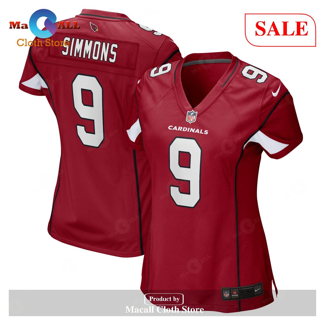 Nike Isaiah Simmons Arizona Cardinals Women’s Cardinal Game Player Jersey