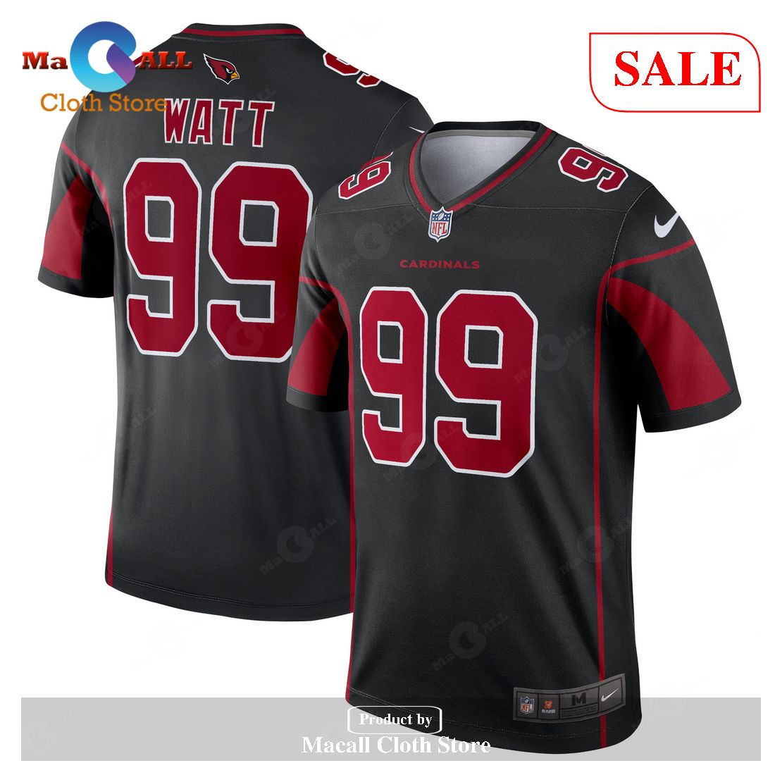Nike J.J. Watt Arizona Cardinals Black Legend Player Jersey