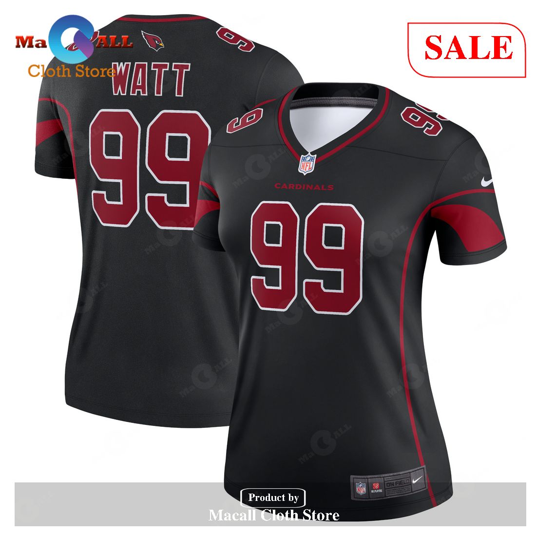 Nike J.J. Watt Arizona Cardinals Women’s Black Legend Jersey