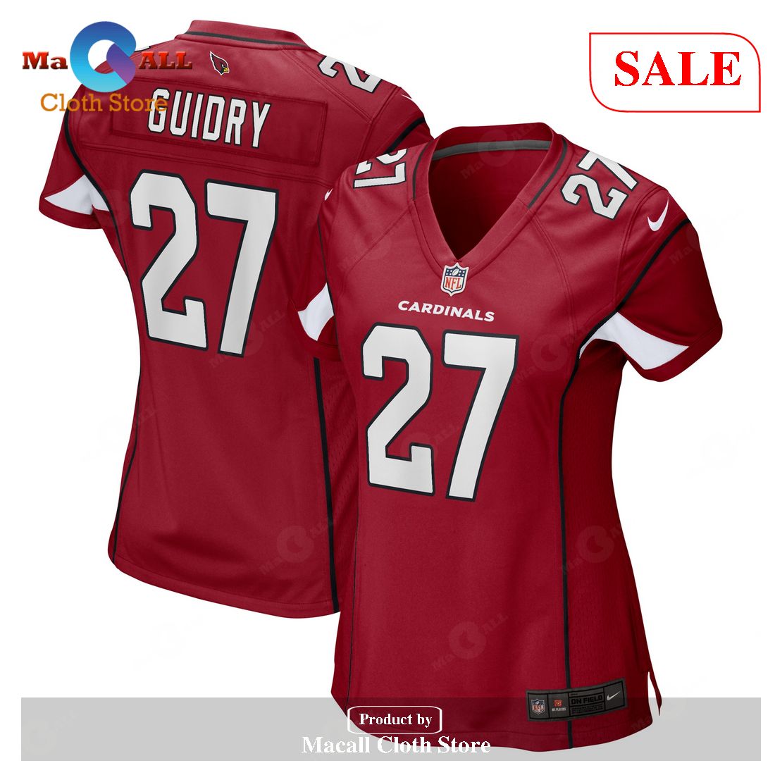 Nike Javelin Guidry Arizona Cardinals Women’s Cardinal Game Player Jersey
