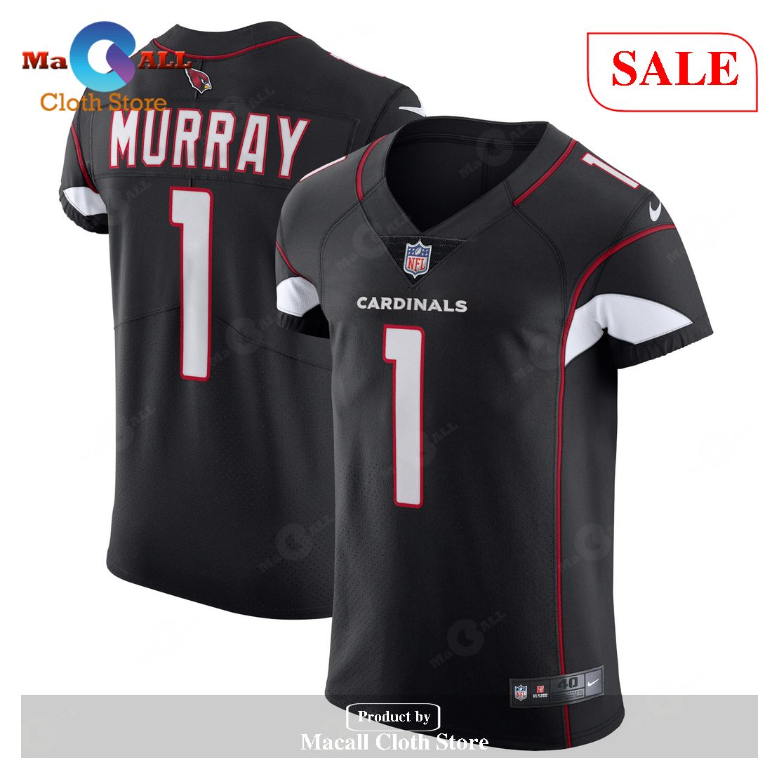 Nike Kyler Murray Arizona Cardinals Black Alternate Vapor Elite Jersey
