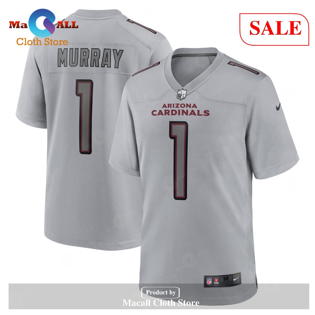 Nike Kyler Murray Arizona Cardinals Gray Atmosphere Fashion Game Jersey
