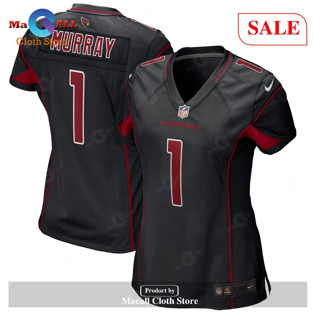 Nike Kyler Murray Arizona Cardinals Women’s Black Alternate Game Player Jersey