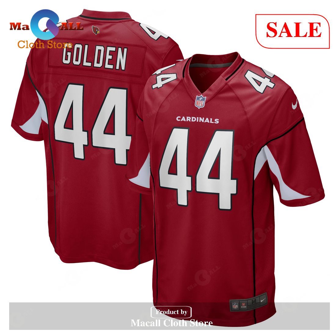 Nike Markus Golden Arizona Cardinals Cardinal Game Jersey