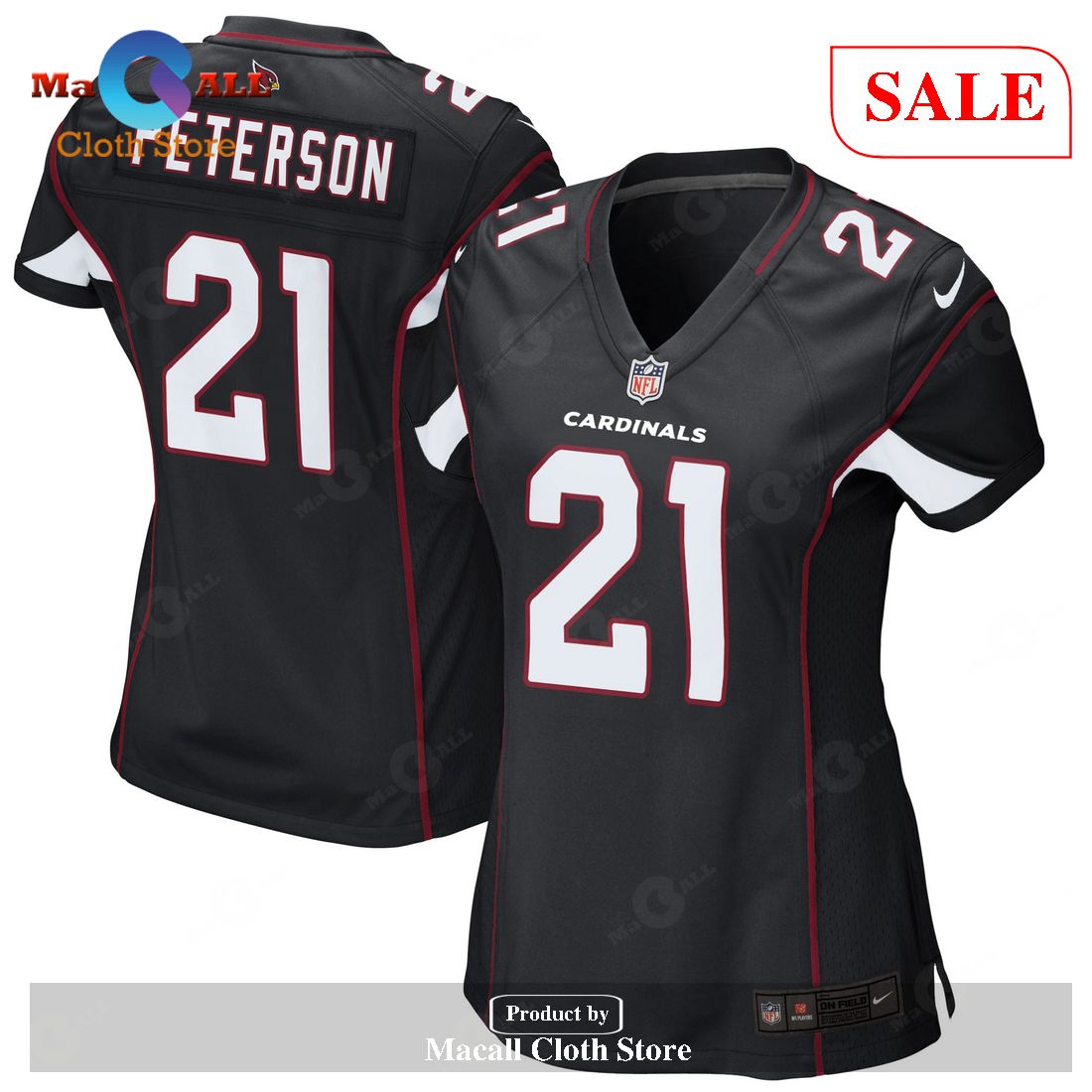 Nike Patrick Peterson Arizona Cardinals Women’s Black Game Jersey