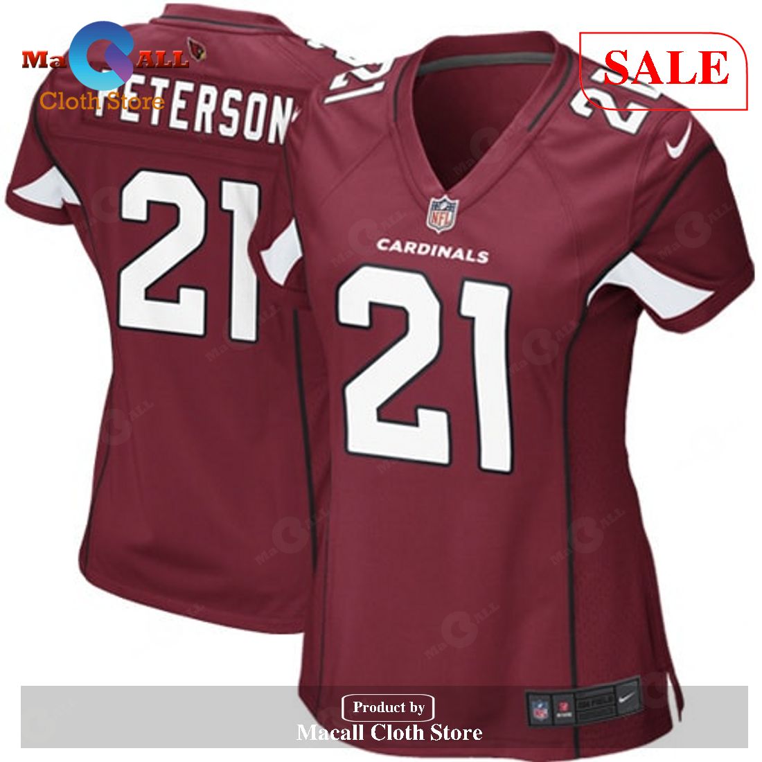 Nike Patrick Peterson Arizona Cardinals Women’s Cardinal Game Player Jersey