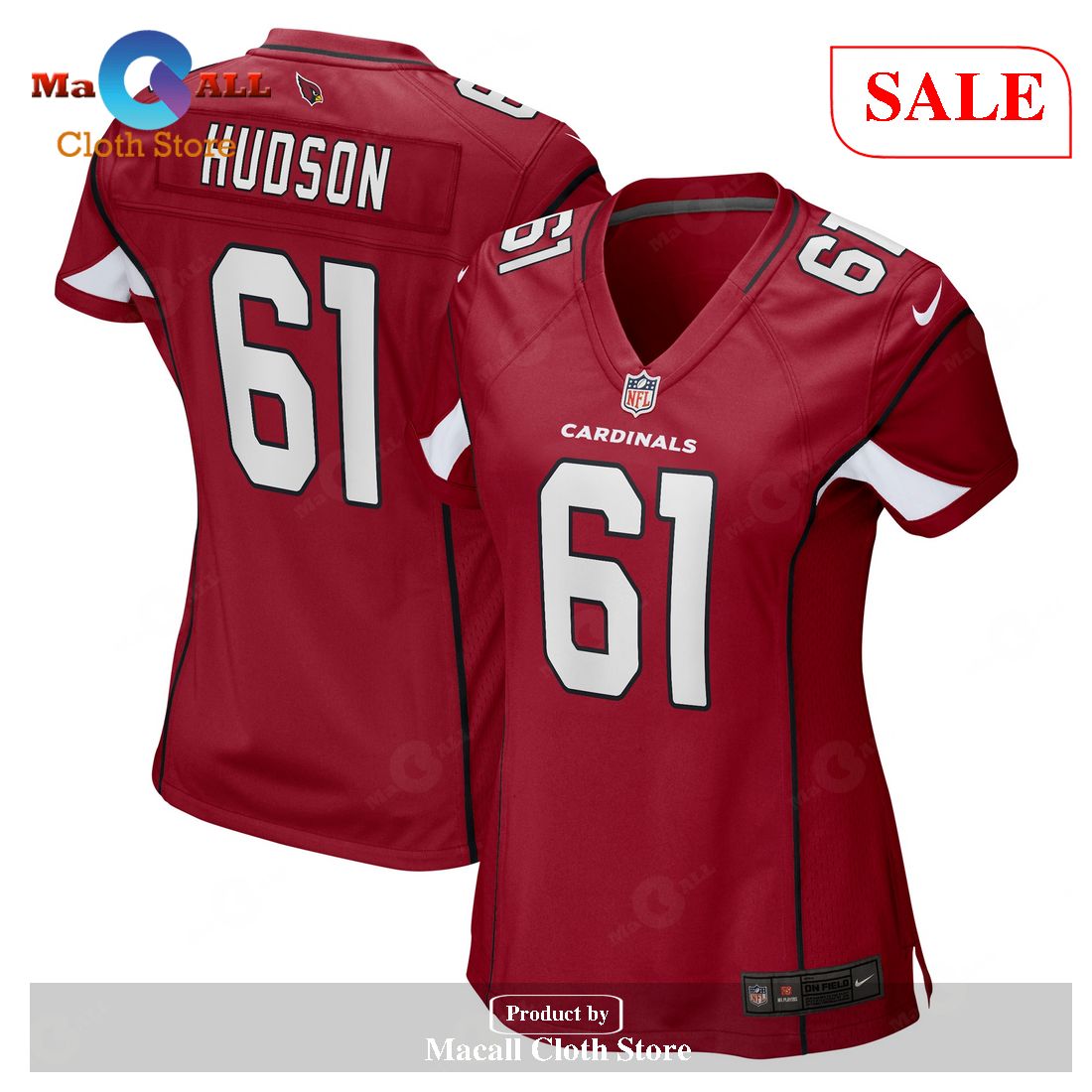 Nike Rodney Hudson Arizona Cardinals Women’s Cardinal Game Jersey