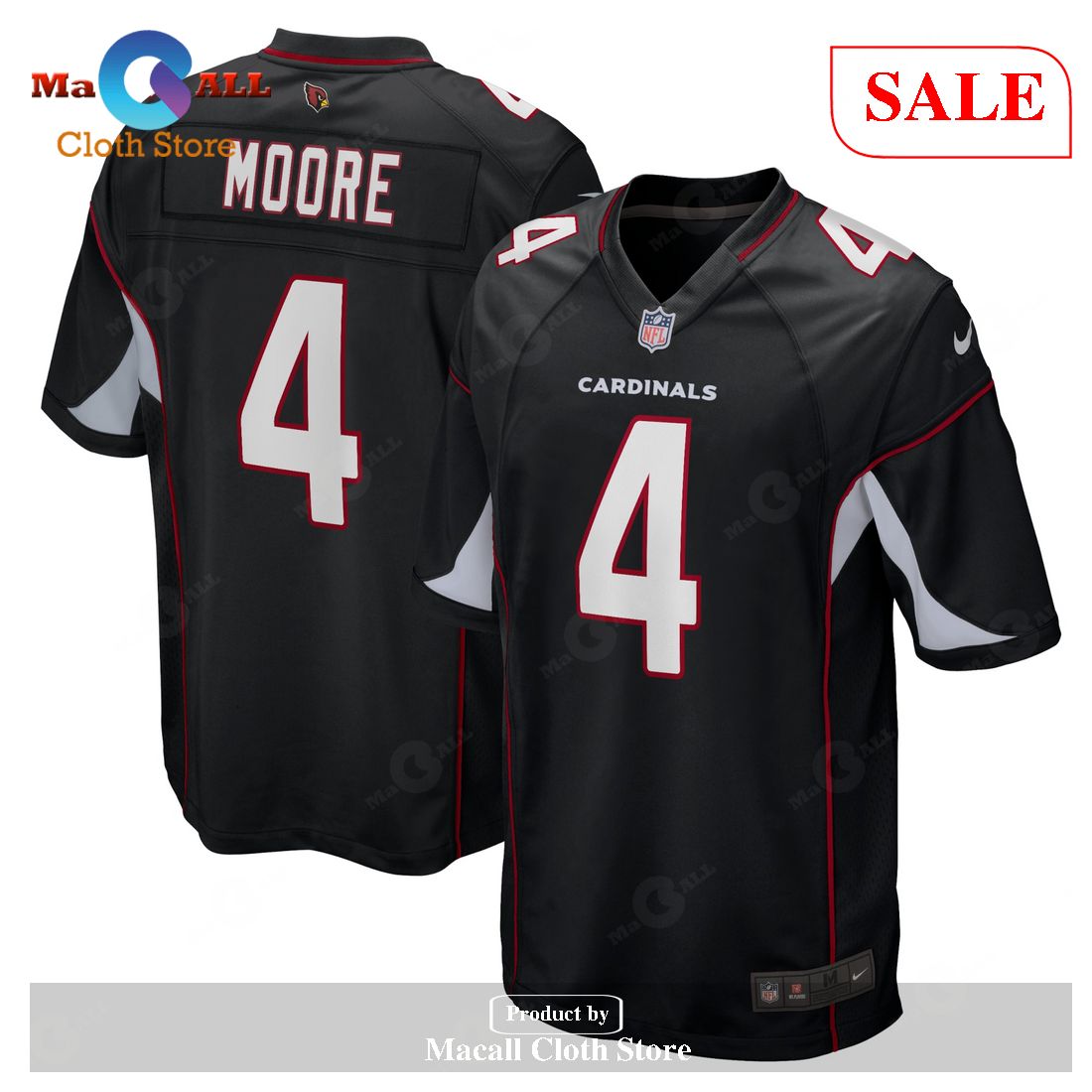 Nike Rondale Moore Arizona Cardinals Black Game Jersey