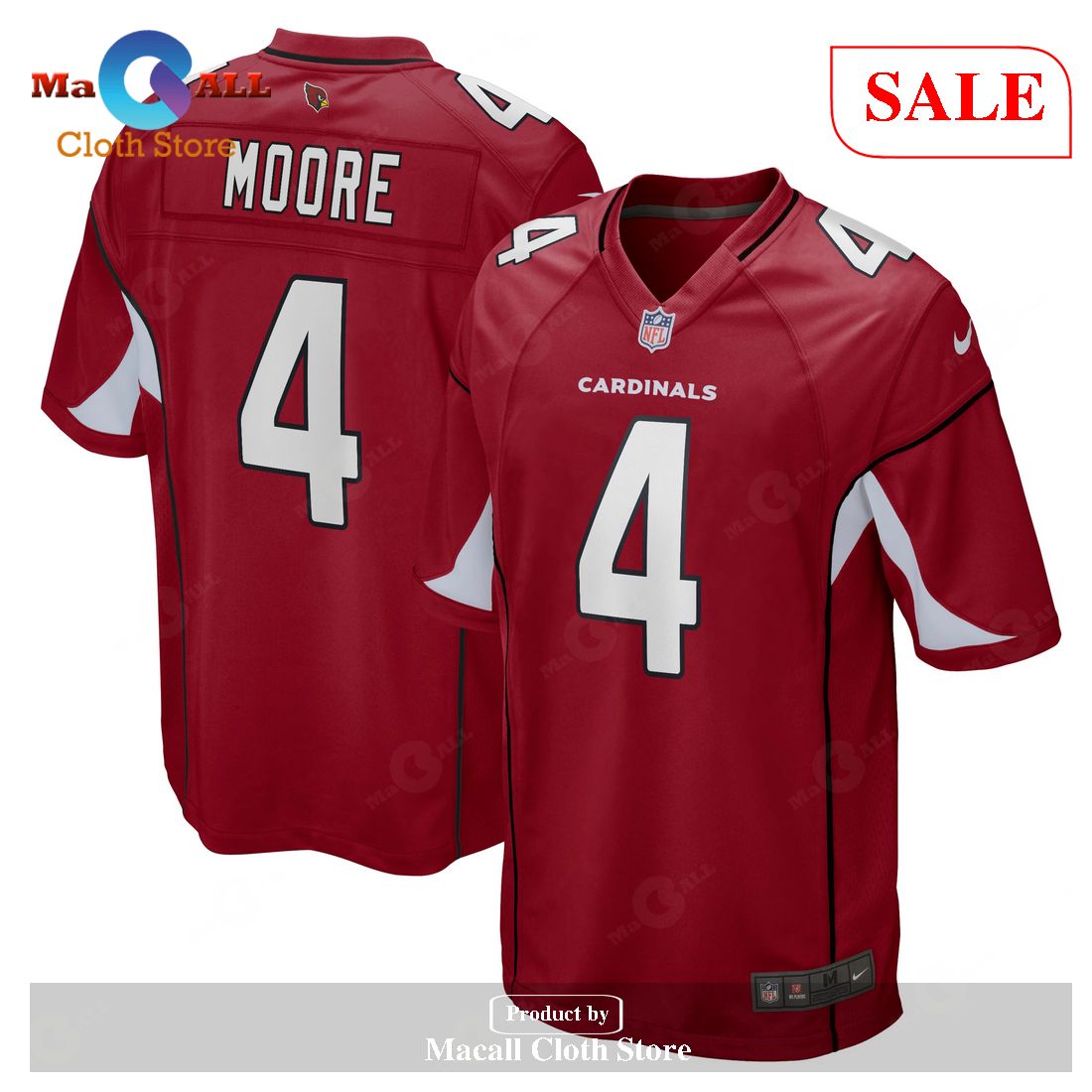 Nike Rondale Moore Arizona Cardinals Cardinal Game Player Jersey