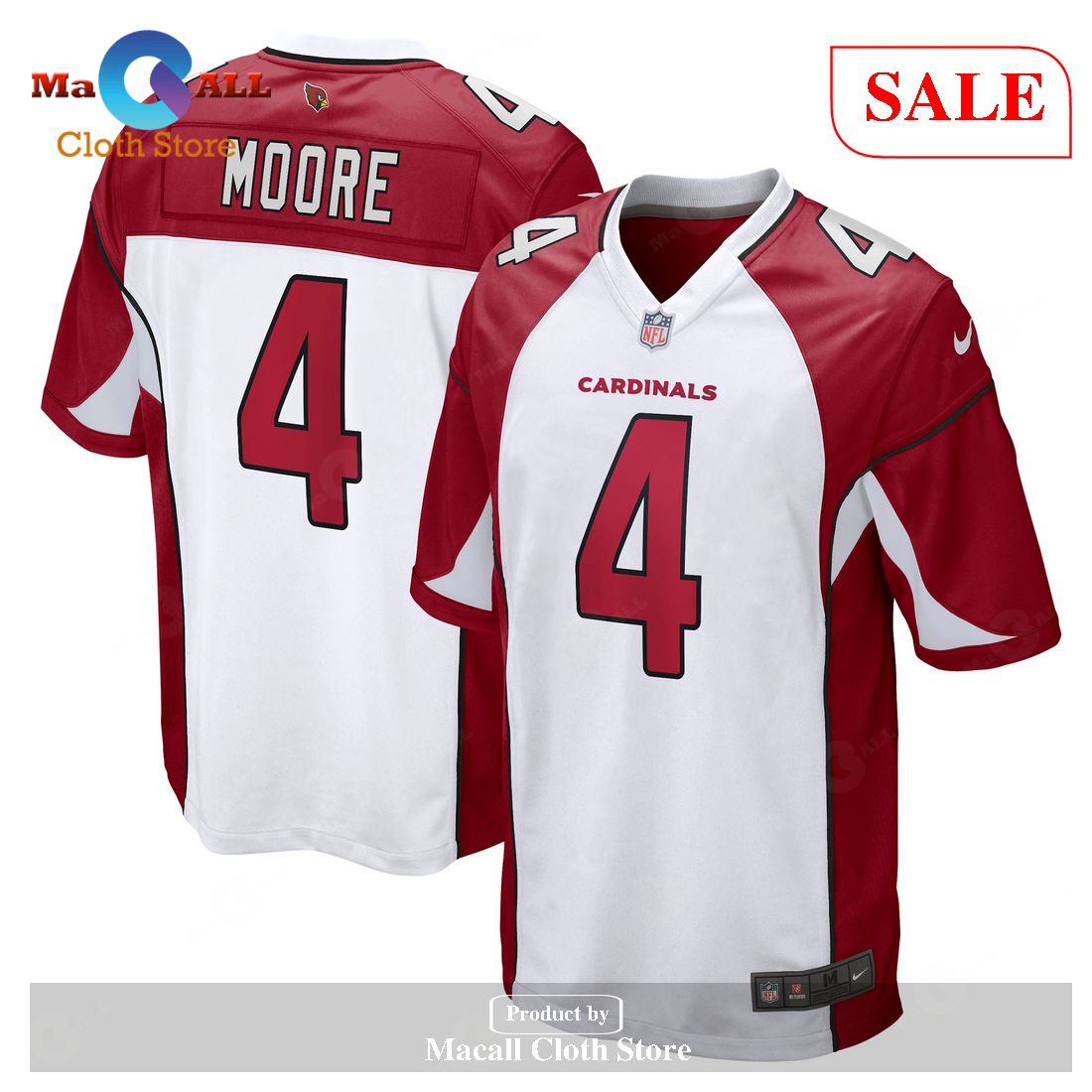 Nike Rondale Moore Arizona Cardinals White Game Jersey