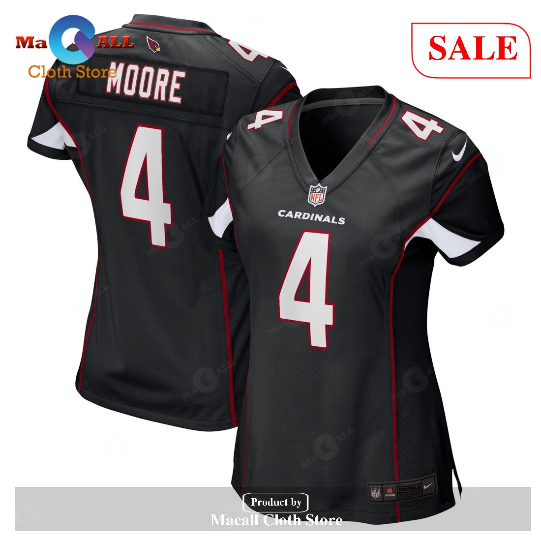 Nike Rondale Moore Arizona Cardinals Women’s Black Alternate Game Jersey