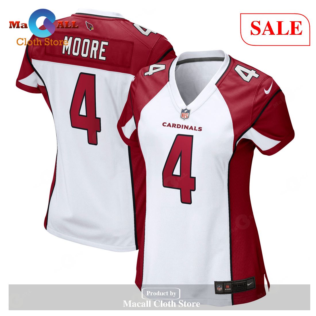 Nike Rondale Moore Arizona Cardinals Women’s White Game Jersey