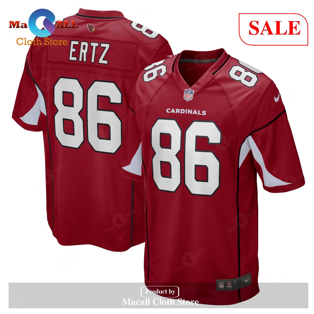 Nike Zach Ertz Arizona Cardinals Cardinal Player Game Jersey