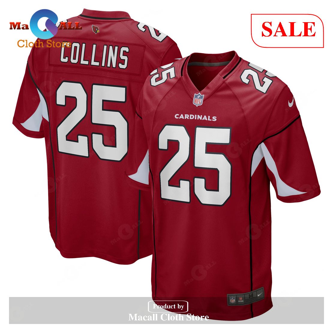 Nike Zaven Collins Arizona Cardinals Cardinal Game Jersey