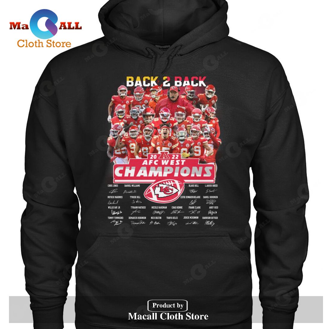 Back 2 Back AFC West Division Champions 20N22 Signature-Unisex T-Shirt Back 2 Back AFC West Division Champions 20N22 Signature-Unisex T-Shirt