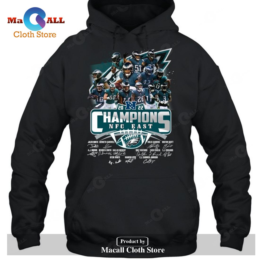 Eagles NFC East Division Champions 20N22 Signature-Unisex T-Shirt Eagles NFC East Division Champions 20N22 Signature-Unisex T-Shirt