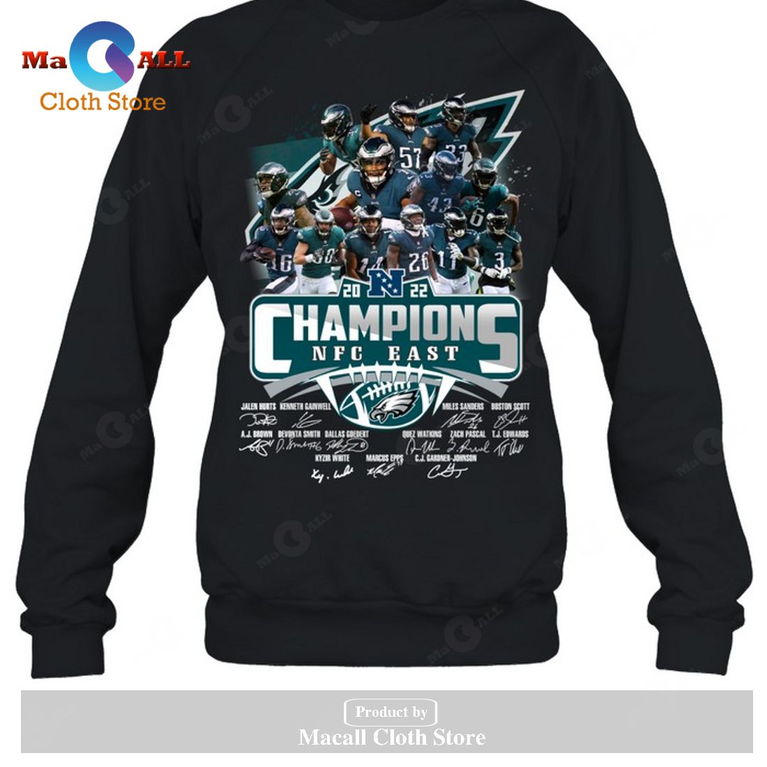 Eagles NFC East Division Champions 20N22 Signature-Unisex T-Shirt Eagles NFC East Division Champions 20N22 Signature-Unisex T-Shirt