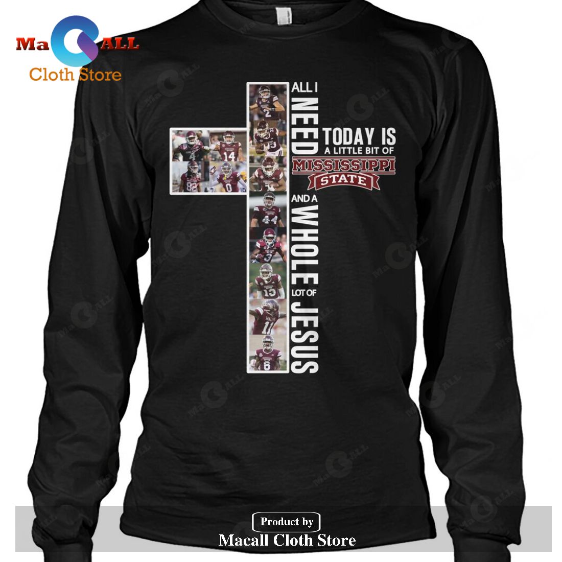 Today is A Little Bit Of Mississippi State And Whole Lot Of Jesus-Unisex T-Shirt Today is A Little Bit Of Mississippi State And Whole Lot Of Jesus-Unisex T-Shirt