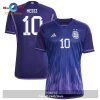 Argentina National Team 2022 23 Qatar World Cup Lionel Messi Away Men Jersey