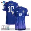Argentina National Team 2022 23 Qatar World Cup Lionel Messi White Home Men Jersey New